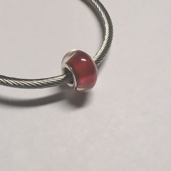 Red Black Yellow Orange Striped‎ Charm for Pandora Style Bracelet - Picture 5 of 5